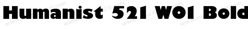 Humanist 521 W01 Bold字体转换